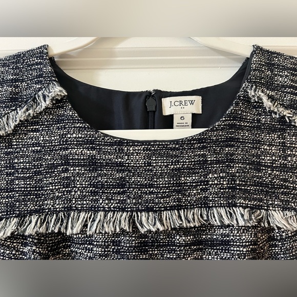 J. Crew Tweed Fringe Dress 6 - Picture 5 of 8